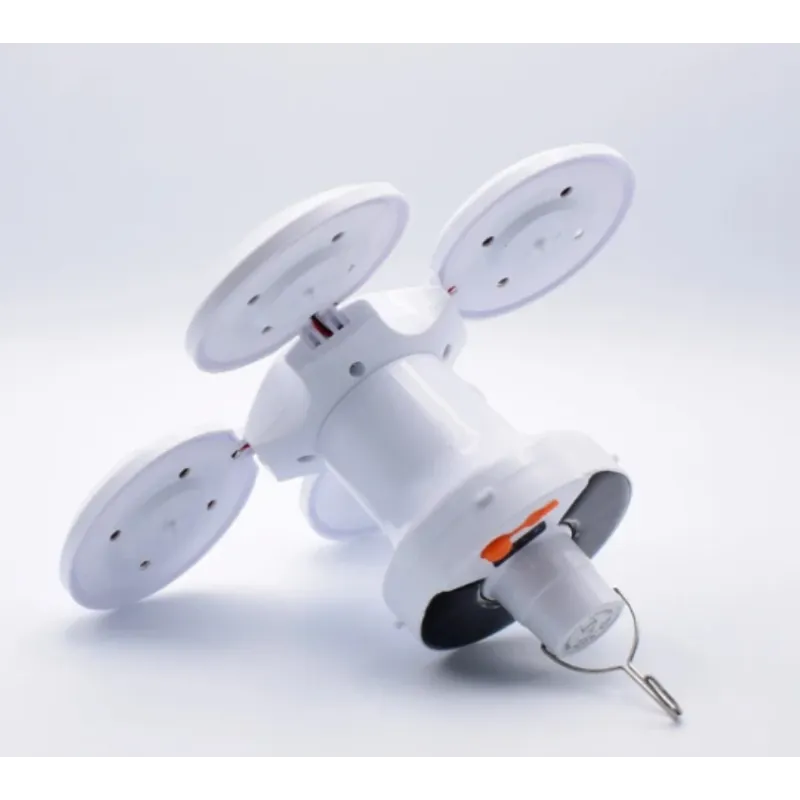 Lampa solara, pliabila, prindere carlig cu 5 moduri de iluminare culoare alb