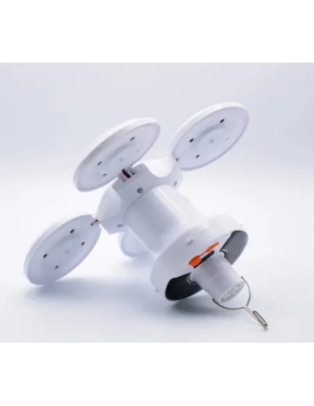 Lampa solara, pliabila, prindere carlig cu 5 moduri de iluminare culoare alb