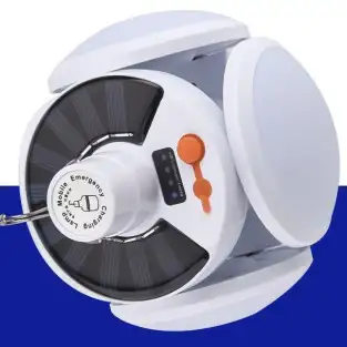 Lampa solara, pliabila, prindere carlig cu 5 moduri de iluminare culoare alb 2