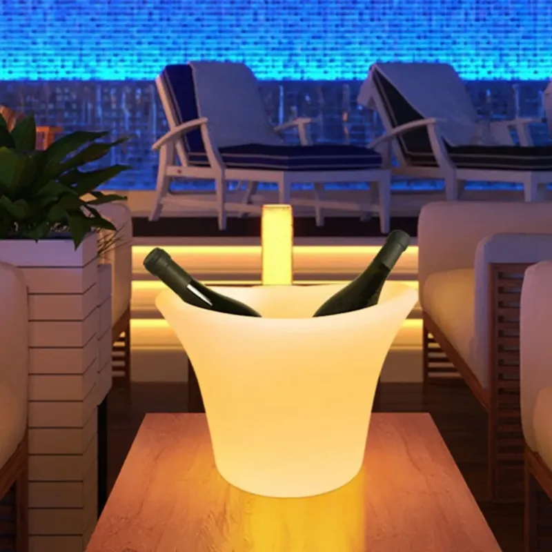 Frapieră cu boxă Bluetooth LED-uri ritmice, Capacitate 5L – Pentru Șampanie și Vin