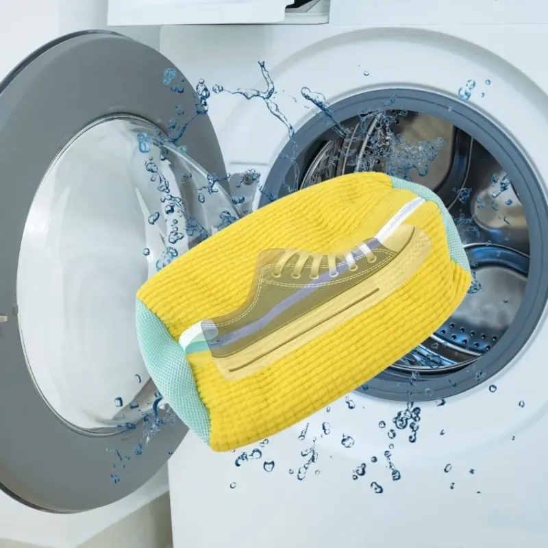 Sac Universal pentru Spălat Încălțăminte – Galben