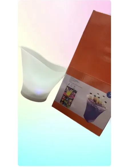 Frapieră cu boxă Bluetooth LED-uri ritmice, Capacitate 7L – Pentru Șampanie și Vin