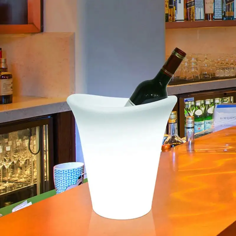 Frapieră cu boxă Bluetooth LED-uri ritmice, Capacitate 7L – Pentru Șampanie și Vin