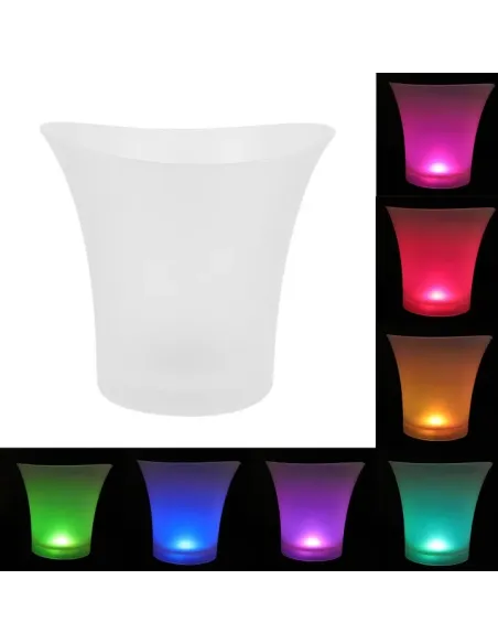 Frapieră cu boxă Bluetooth LED-uri ritmice, Capacitate 7L – Pentru Șampanie și Vin