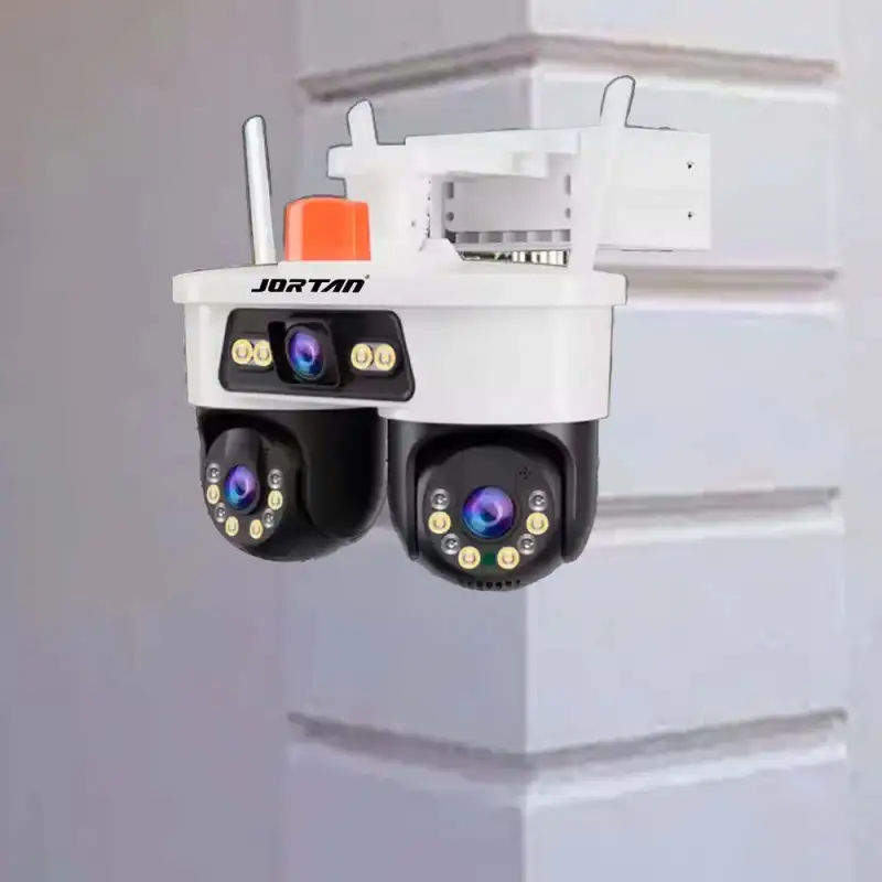 Cameră Supraveghere WiFi Jortan 9MP, 3 Lentile, Cap Dublu – Vizibilitate Panoramică 360° Jortan8