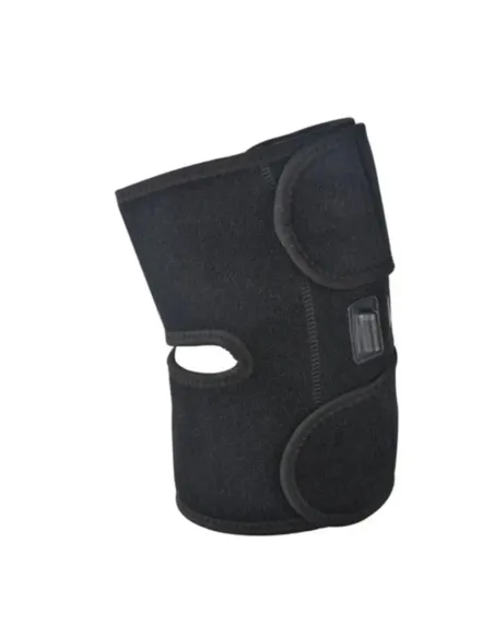 Genunchieră cu Încălzire Electrică, Flexibilă, Port USB, Culoare Neagră