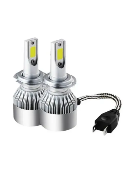 Set 2 becuri auto led C6 H7 lumina alba 6500K 36W