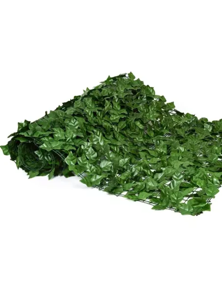 Gard artificial verde cu frunze, 300x100cm