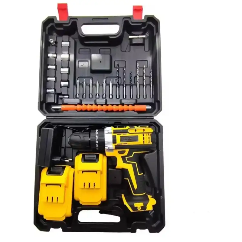 Bormașină 36V Li-Ion cu 2 Baterii, 2 Trepte de Viteză, 350/1350 RPM, Mandrină Automată