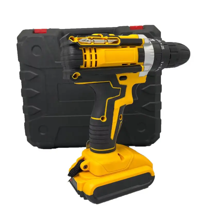 Bormașină 36V Li-Ion cu 2 Baterii, 2 Trepte de Viteză, 350/1350 RPM, Mandrină Automată