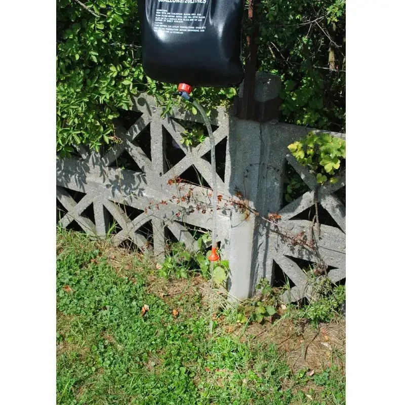 Dus portabil pentru camping, capacitate 20L, cu supapa si maner