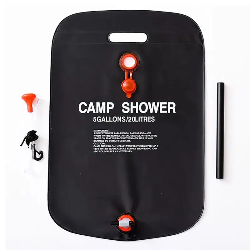 Dus portabil pentru camping, capacitate 20L, cu supapa si maner
