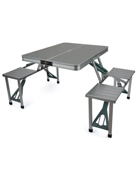 Masa pliabila tip geamantan pentru picnic, din aluminiu