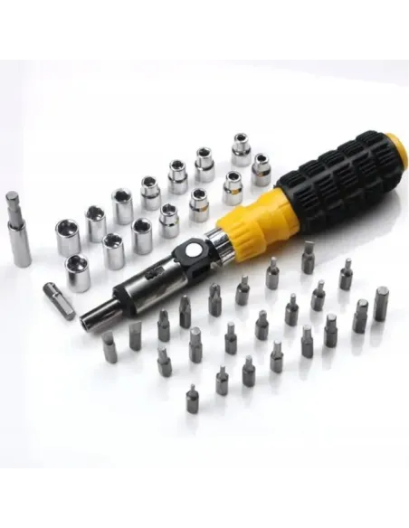 Kit surubelnita cu 41 bucati, Negru/Argintiu