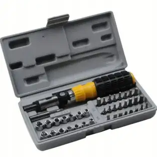 Kit surubelnita cu 41 bucati, Negru/Argintiu 2