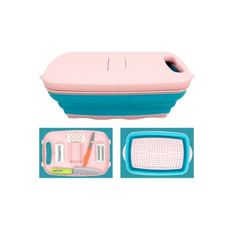 Răzătoare pliabilă 6 în 1 cu recipient colector