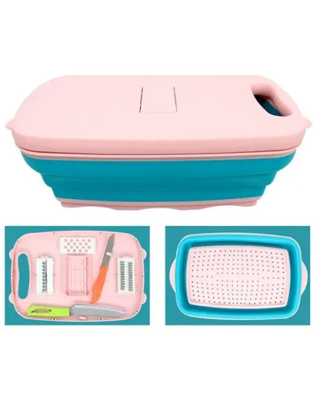 Răzătoare pliabilă 6 în 1 cu recipient colector