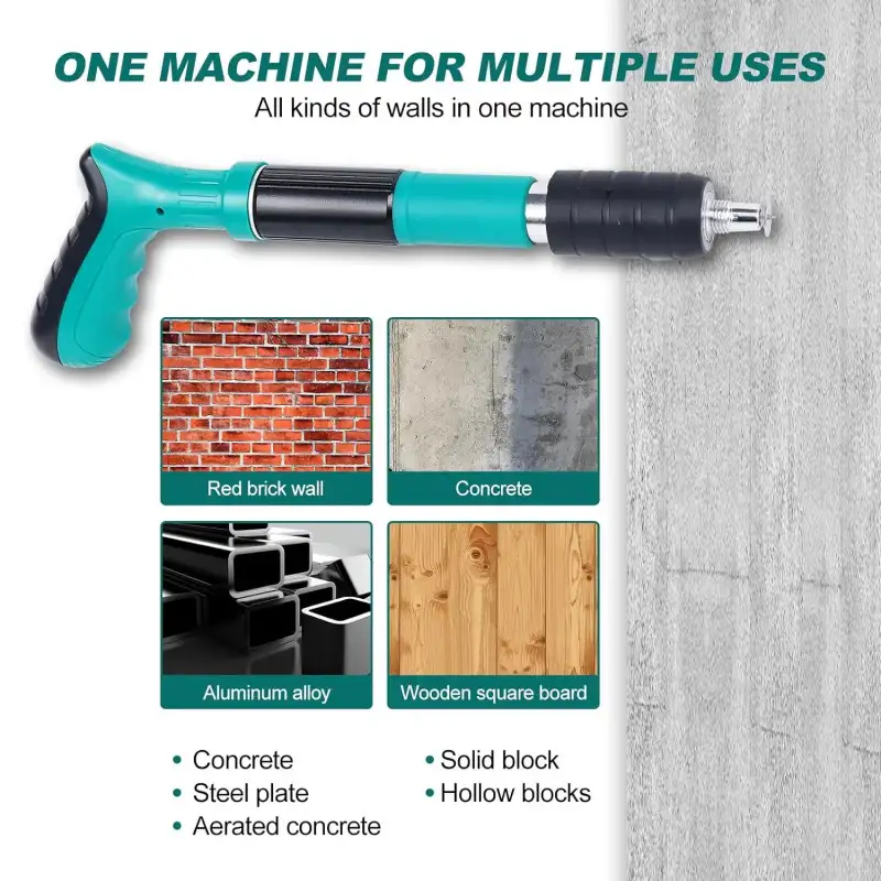 Pistol cuie & nituri, manual, 35 cm, accesorii incluse