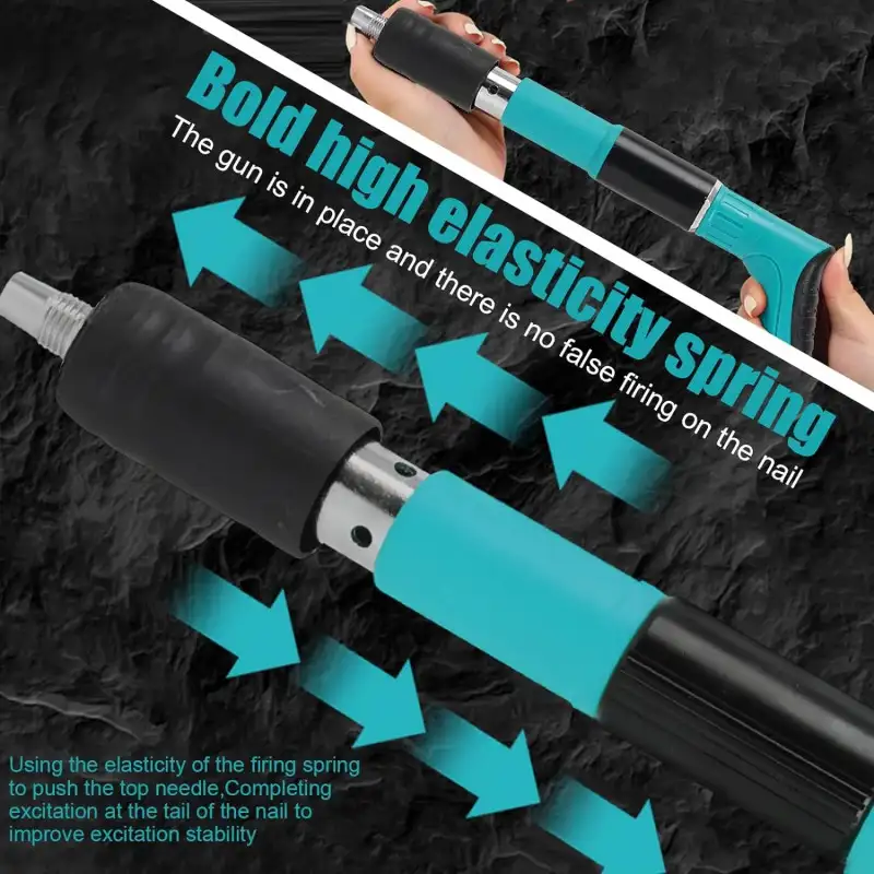 Pistol cuie & nituri, manual, 35 cm, accesorii incluse