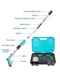 Pistol cuie & nituri, manual, 35 cm, accesorii incluse
