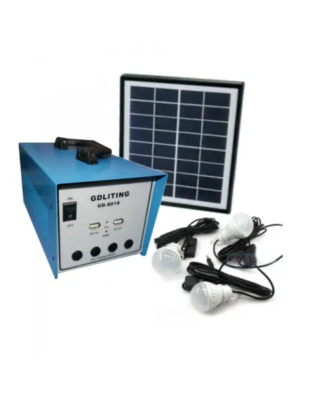 Kit solar de iluminat, GD 8018, 12V12A cu panou solar 18V 20W