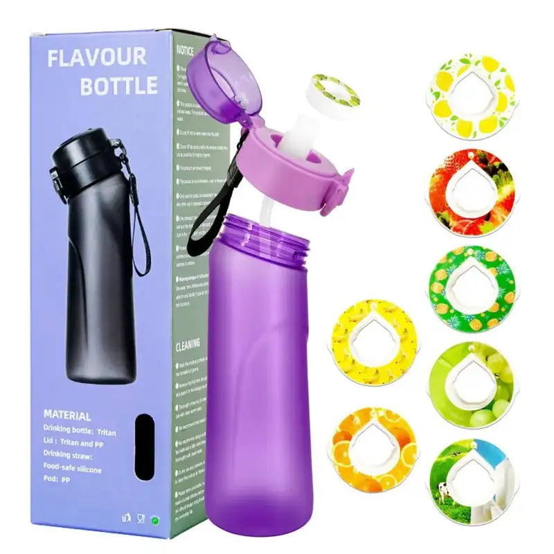 Sticla pentru Apa Aromata, 650 ml, Tritan Durabil – 7 Arome Incluse