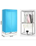 Uscător Electric 2 în 1 tip Dulap, Capacitate 15 kg, 1000W, Culoare Bleu