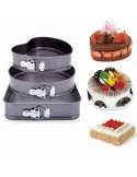 Oferta speciala: Set 3 forme pentru prajituri - forma rotunda, patrata si inima + Mixer de frappe electric cu cana gradata