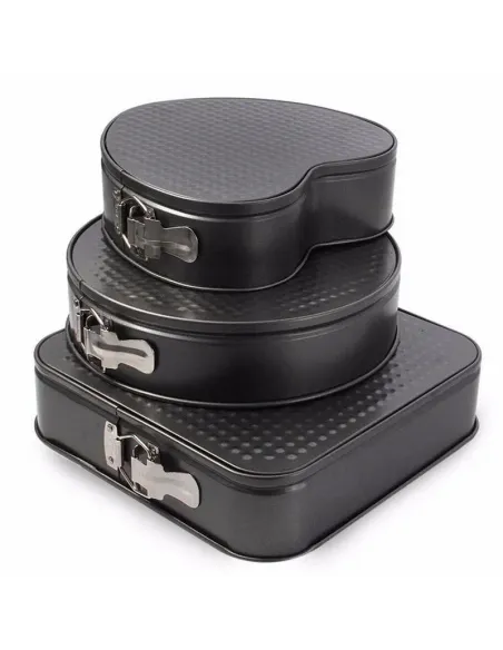 Oferta speciala: Set 3 forme pentru prajituri - forma rotunda, patrata si inima + Mixer de frappe electric cu cana gradata