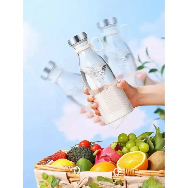 Mini blender portabil cu 6 lame din orel inoxiabil , incarcare usb, 420ml