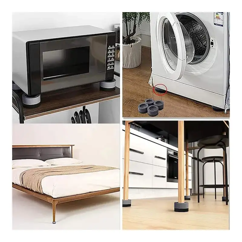 Set 4 picioruse antivibrație pentru mașină de spălat