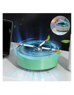 Scrumiera electrica cu sistem de aspiratie a fumului, alimentare baterii AA