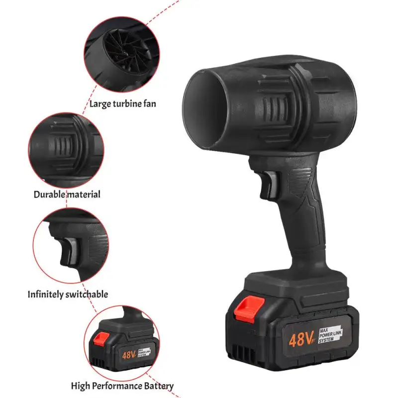 Suflanta portabila cu 2 acumulatori 48V si cutie de transport