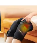Genunchiera cu Incalzire si Masaj - 3 Nivele, Acumulator 4000 mAh, Reglabila, Reincarcabila, Negru/Gri