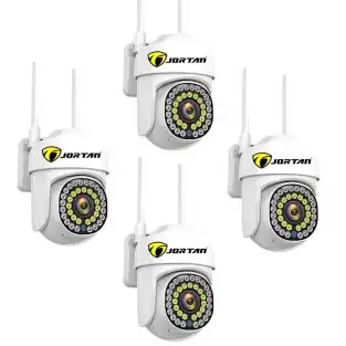 Set 4 camere supraveghere IP 360° Wi-Fi Jortan JT-8161QJ, vizualizare pe telefon, viziune nocturnă