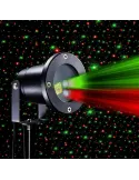 Proiector Laser Exterior Automat fără Telecomandă IP44 – Lumini Roșii și Verzi