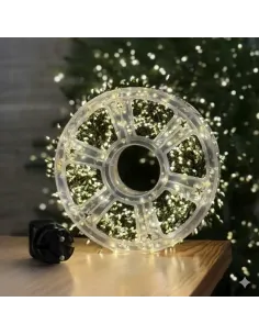 Rola 1000 LED Mini, 50m, Alb Cald, Fir Cupru Verde - Iluminat  Interior/Exterior, flash, joc lumini