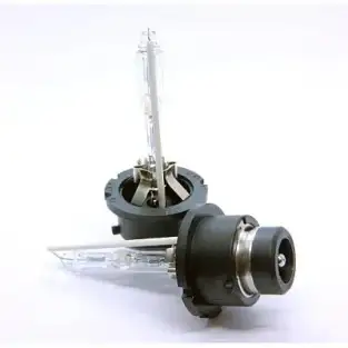 Set 2 becuri Xenon D2S White auto pentru far cu suport metalic 35W 6000K 2