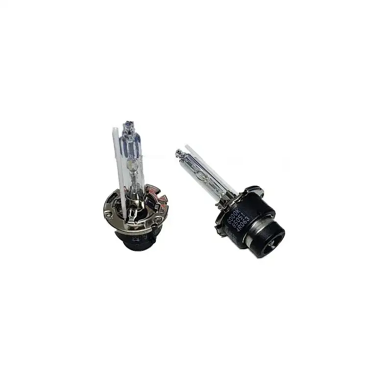 Set 2 becuri Xenon D2S White auto pentru far cu suport metalic 35W 6000K