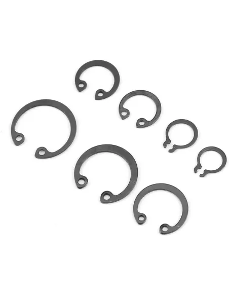 Set 225 sigurante tip inel Seeger pentru interior și exterior – 18 dimensiuni