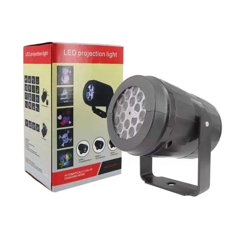 Proiector led cu figurine de Craciun