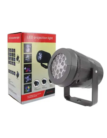 Proiector led cu figurine de Craciun