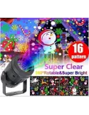 Proiector led cu figurine de Craciun