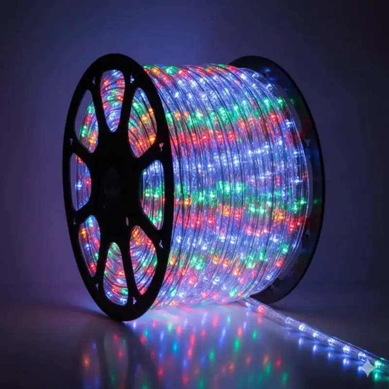 Instalatie tip furtun luminos cu led, 10m