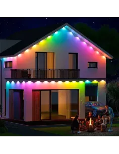 Instalatie sir pentru streasina cu 20 led-uri pixel, impermeabila, 15m, Ip44 2
