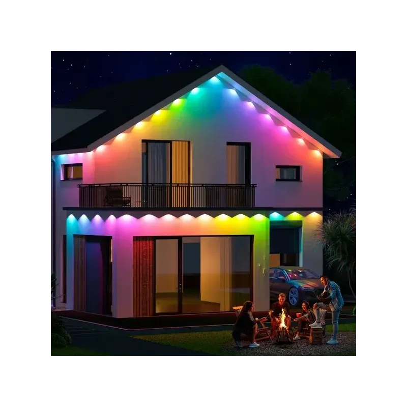 Instalatie sir pentru streasina cu 20 led-uri pixel, impermeabila, 15m, Ip44