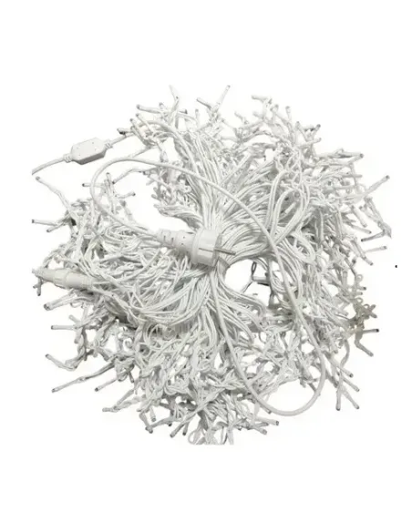 Instalație LED turturi alb rece 23.5m, 500 LED flash, exterior premium