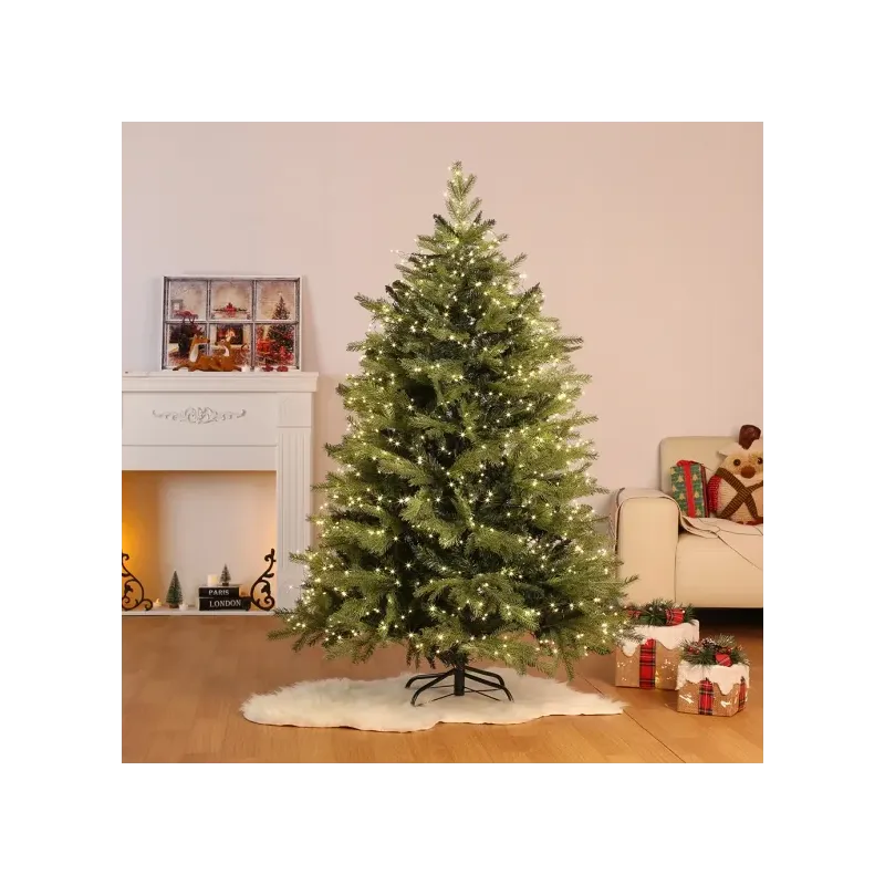 Rola 1000 LED Mini, 50m, Alb Rece, Fir Cupru Verde - Iluminat Festiv Interior/Exterior