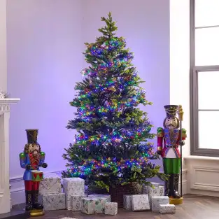 Instalatie de Craciun cluster, 480 Led-uri multicolor, lungime 10M ,interconectabila, 8 jocuri lumini 2