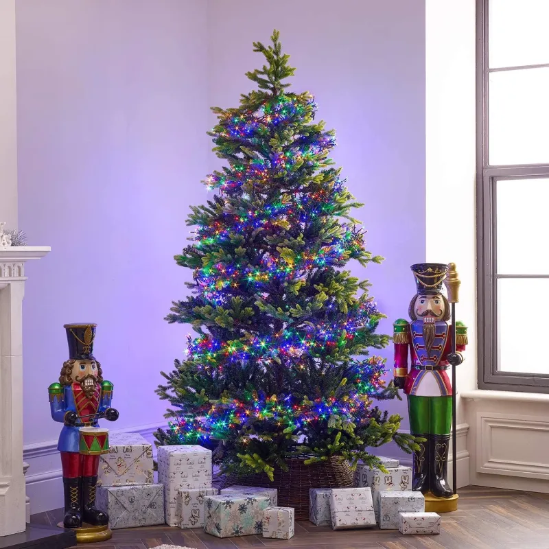 Instalatie de Craciun cluster, 480 Led-uri multicolor, lungime 10M ,interconectabila, 8 jocuri lumini